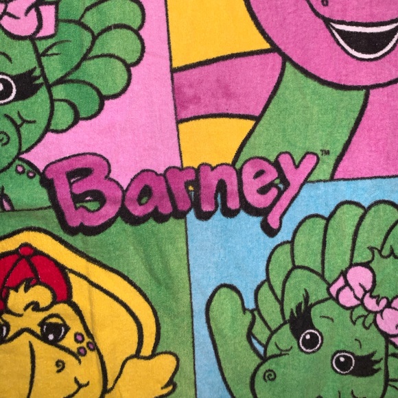 Vintage 1994 Barney & Friends Beach/Bath Towel - Picture 6 of 10